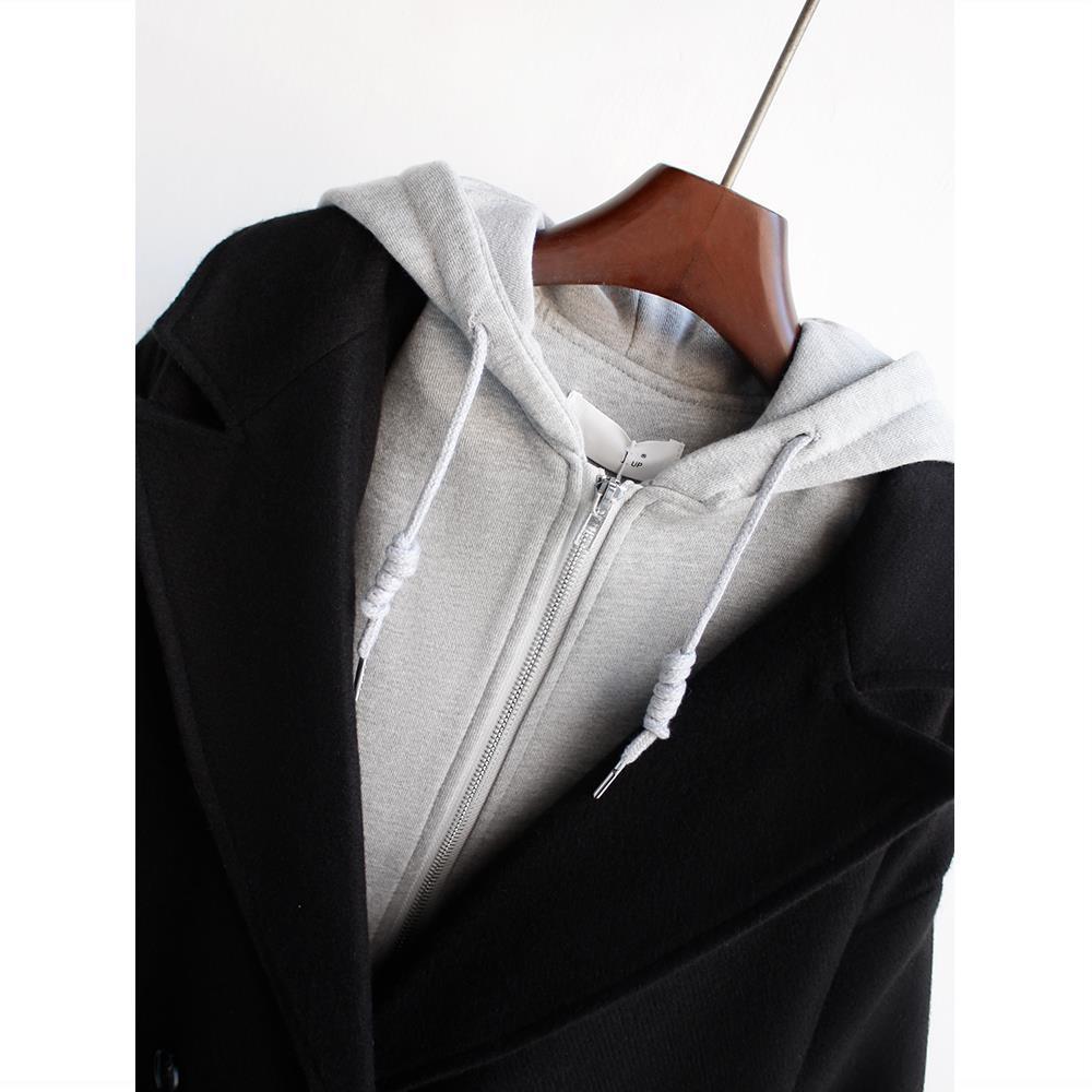 Korean Mid-length Loose And Cotton Woolen Coat